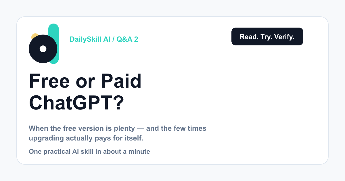 Do I Need to Pay for ChatGPT, or Is the Free Version Enough?