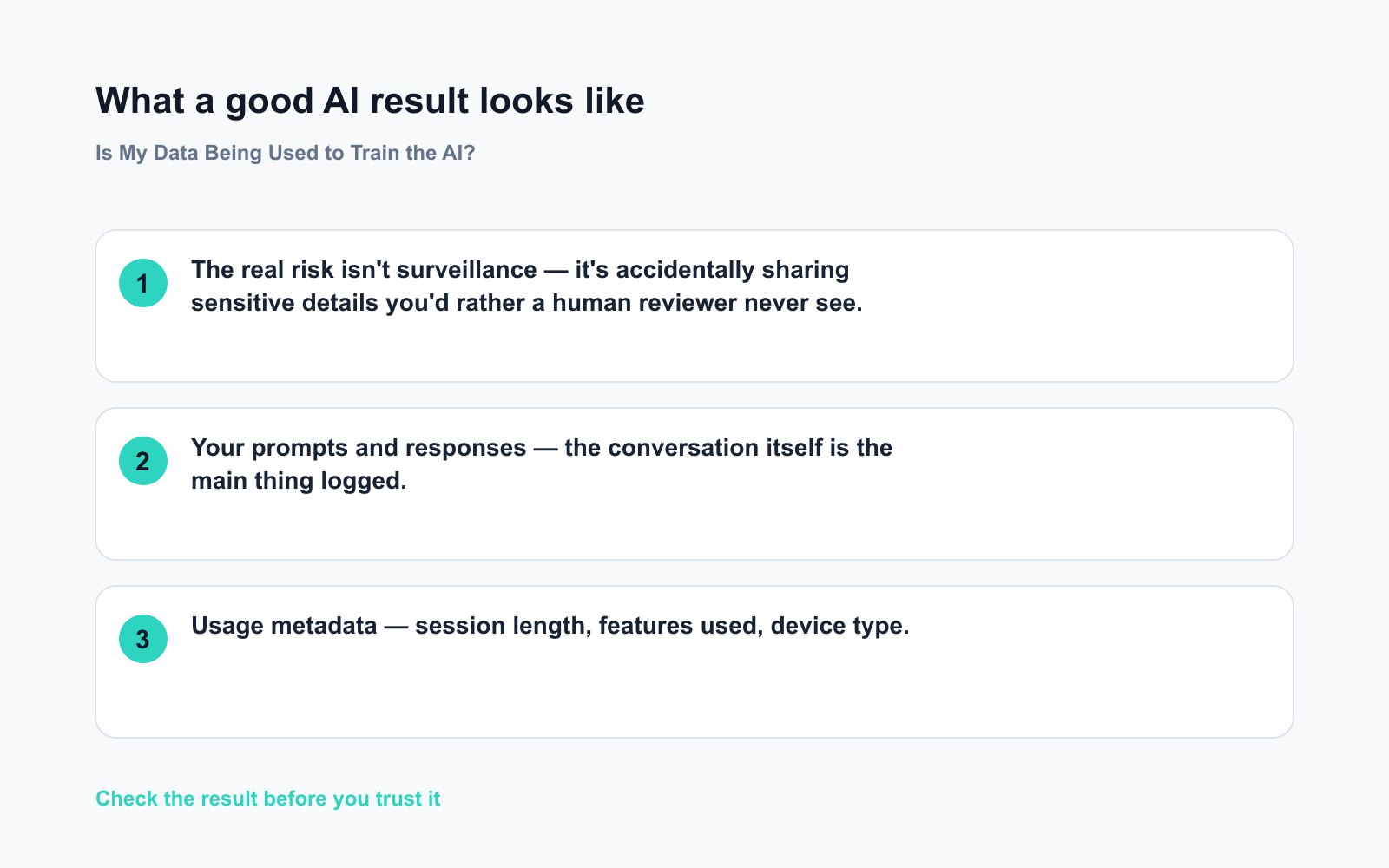 Is My Data Being Used to Train the AI? - Expected AI result visual