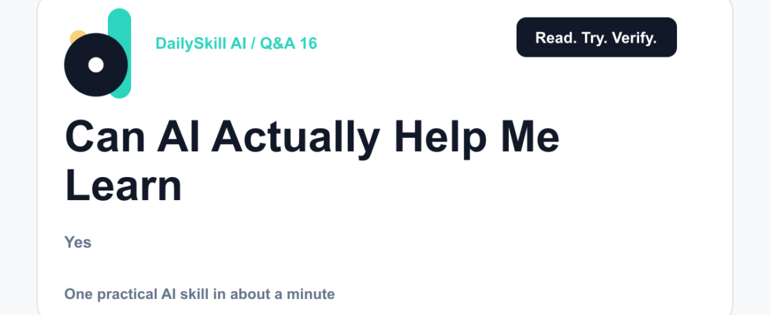 Can AI Actually Help Me Learn a New Language? — dailyskill.ai AI tips for beginners