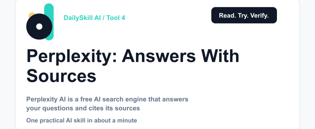 Perplexity — Find Real Answers Without the Rabbit Hole