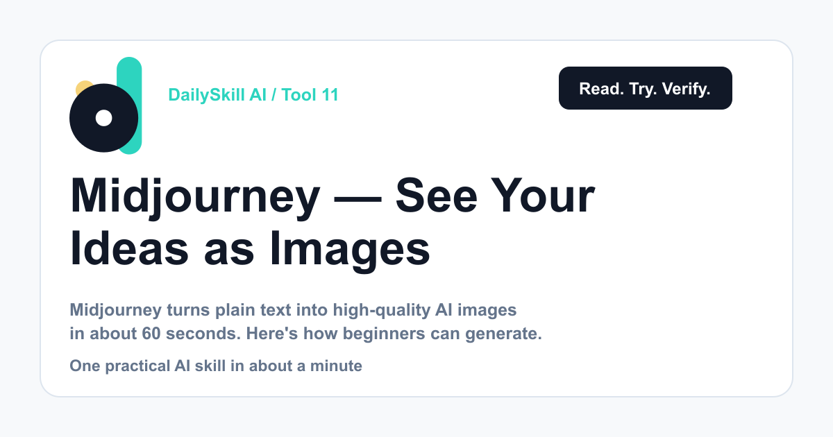 Midjourney — See Your Ideas as Images in Minutes