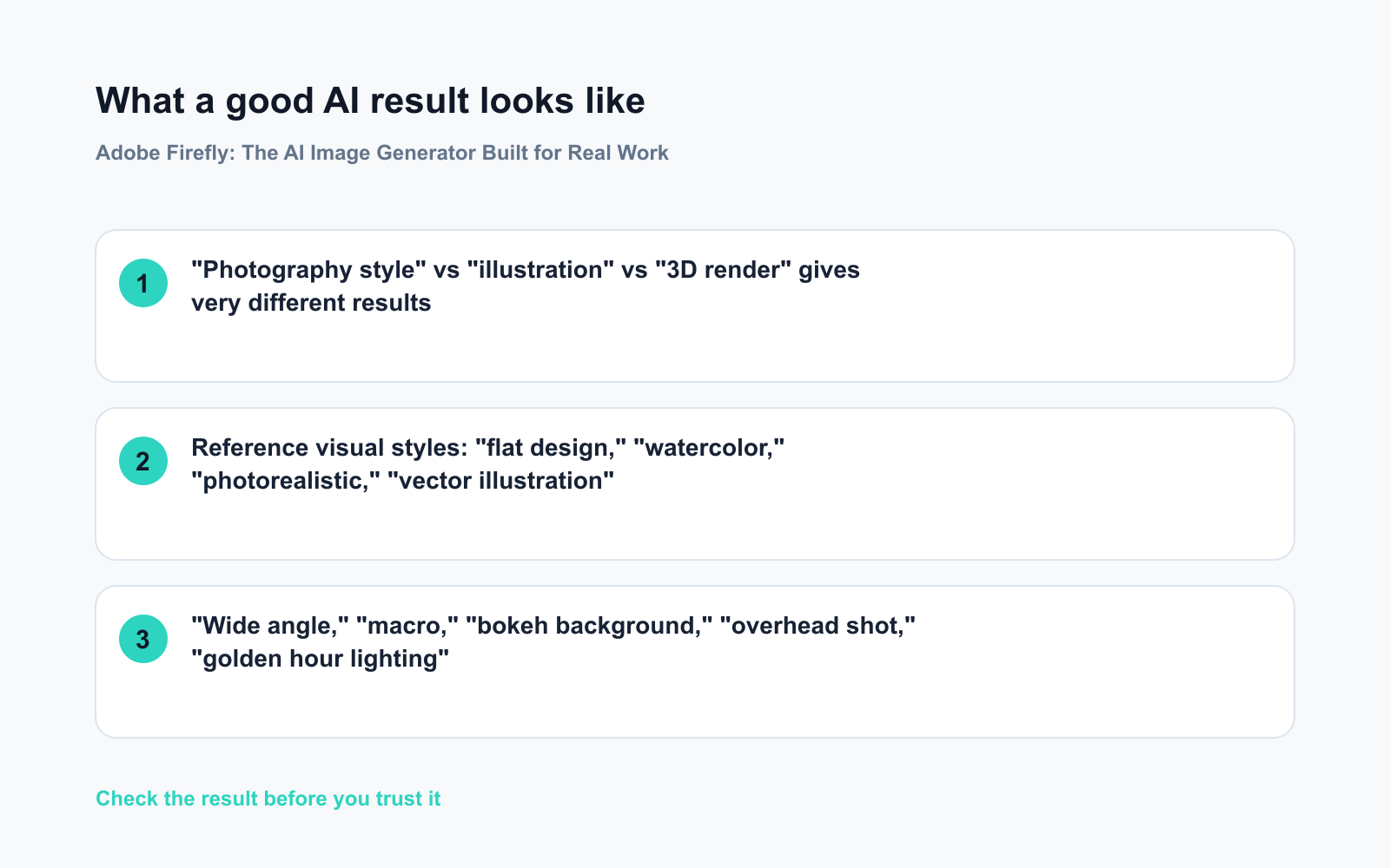 Adobe Firefly: The AI Image Generator Built for Real Work - Expected AI result visual