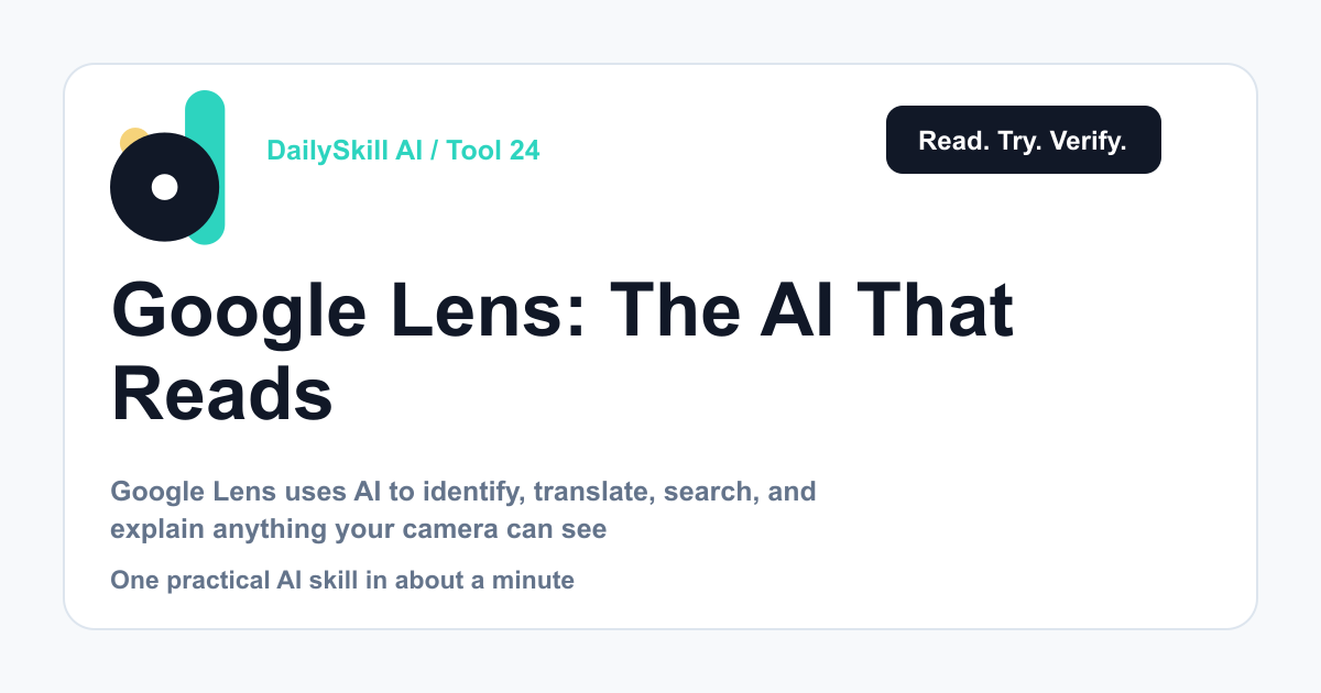 Google Lens: The AI That Reads the World Through Your Camera