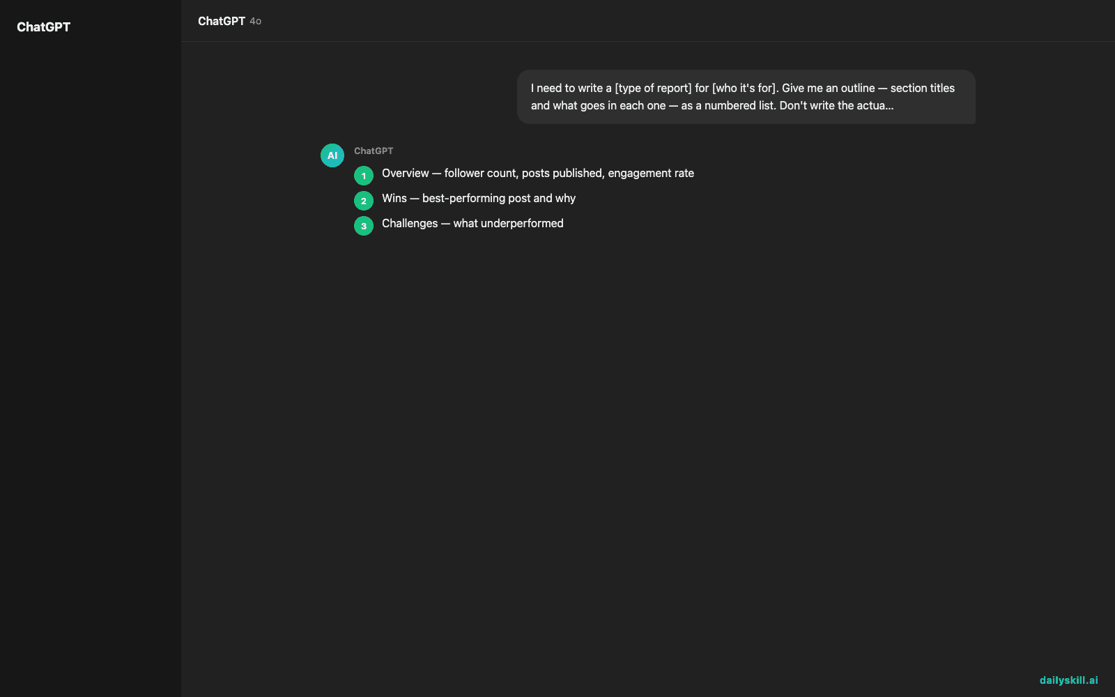 Write a Sharper AI Report in 3 Quick Steps (Try It Today) - Expected AI result visual