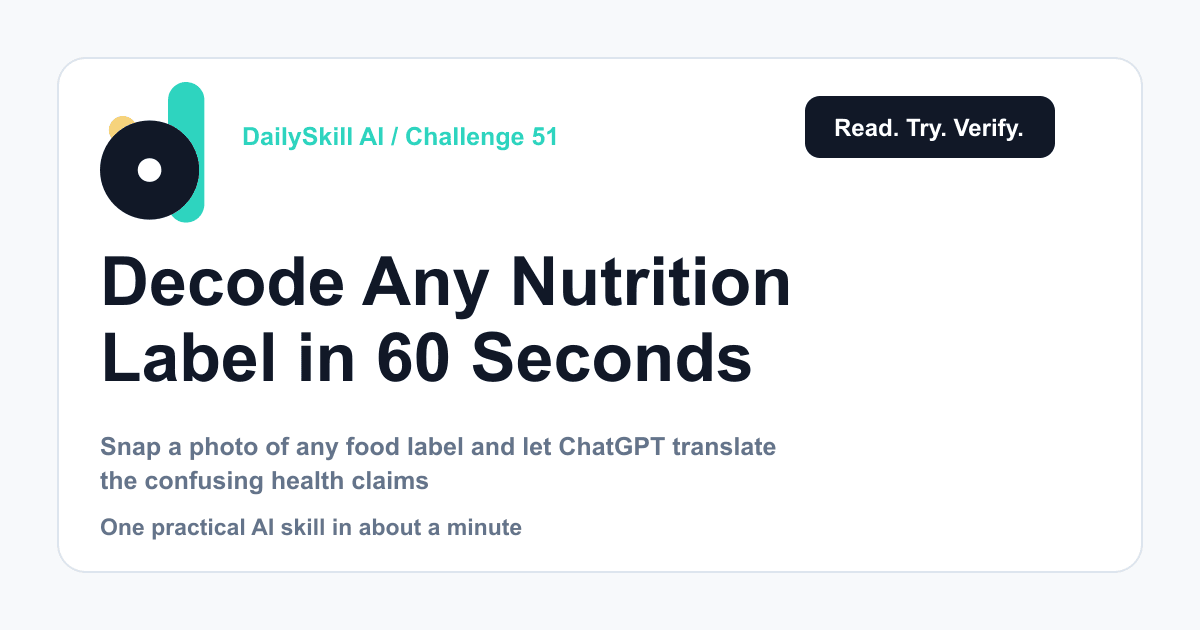 Decode Any Nutrition Label in 60 Seconds — What the Claims Really Mean