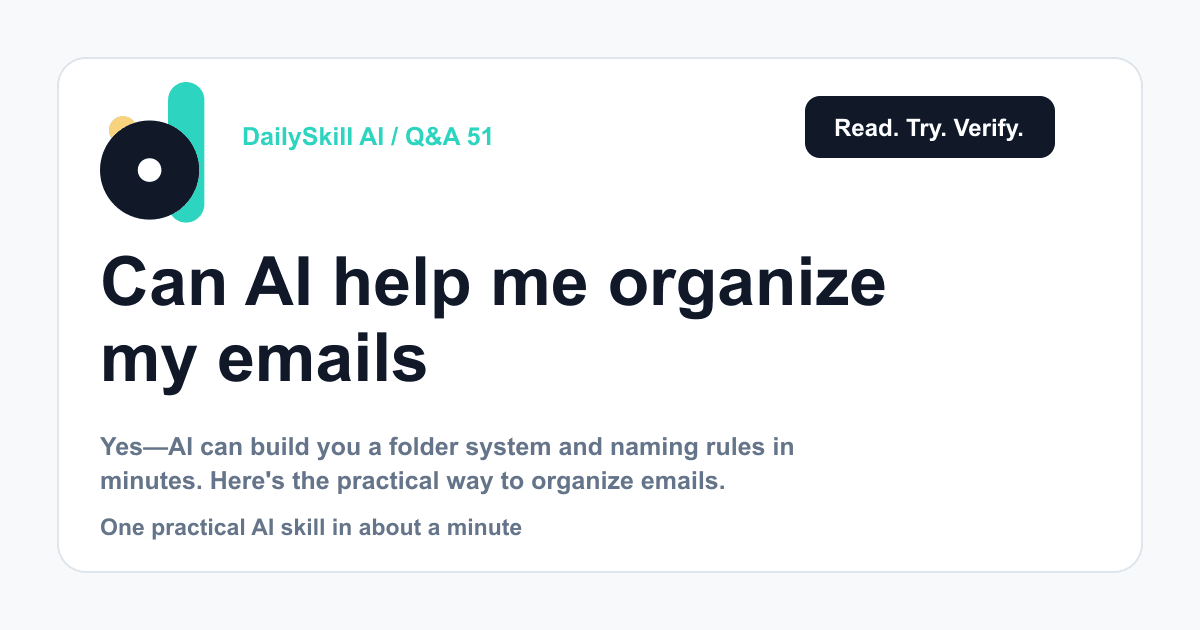 Can AI help me organize my emails or files?