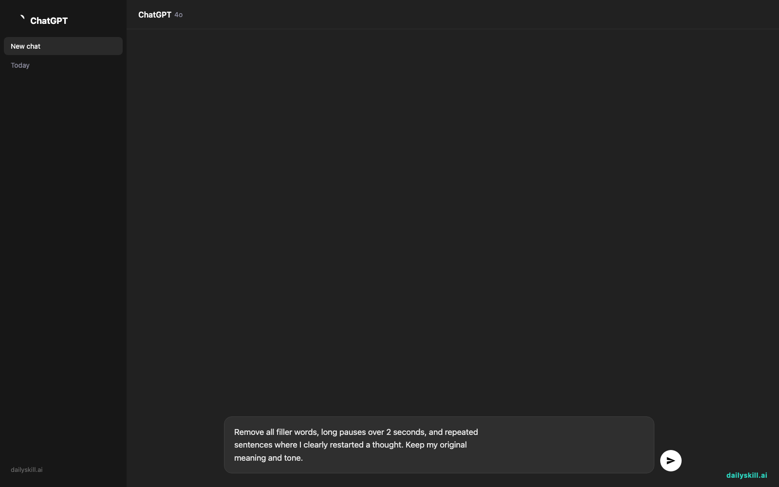 Descript — Edit Video and Audio Like a Word Document - Prompt input visual