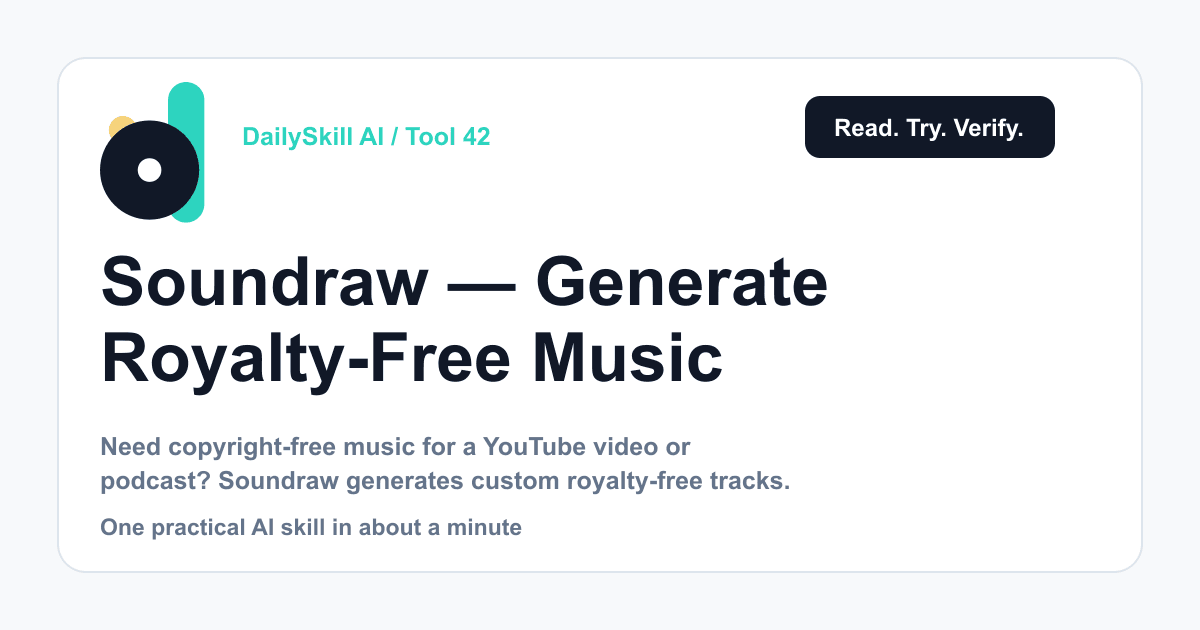 Soundraw — Generate Royalty-Free Music Without the Copyright Headache