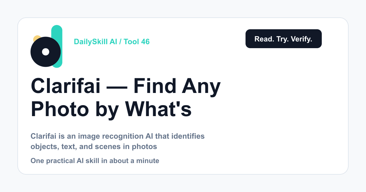 Clarifai — Find Any Photo by What’s In It, Not When You Took It