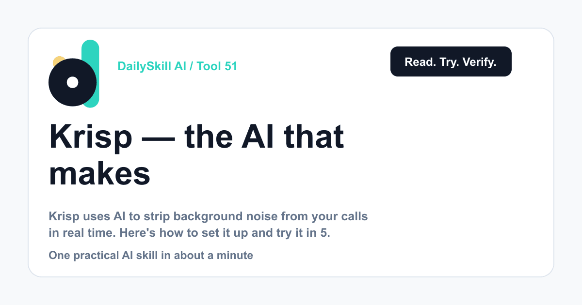 Krisp — the AI that makes your noisy room disappear on calls