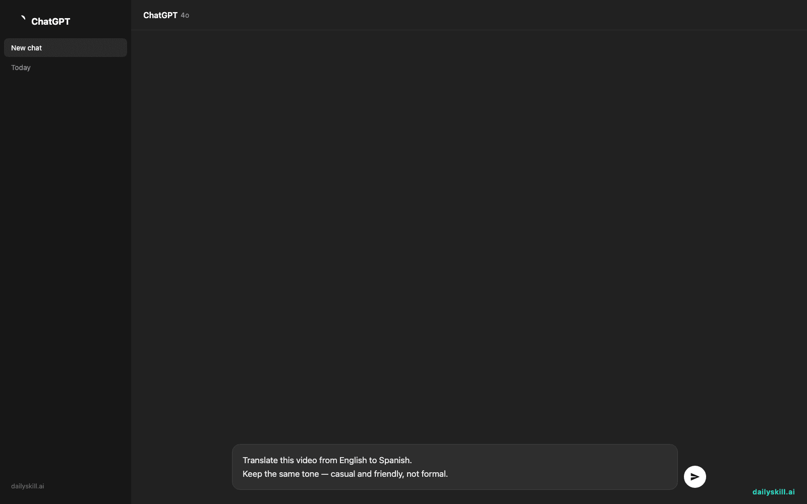 ElevenLabs Dubbing — Speak Every Language Without Learning One - Prompt input visual