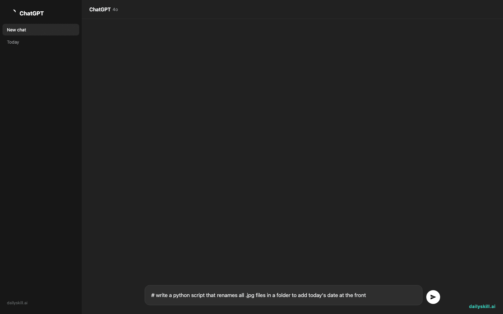 Codeium — Let AI Write Your Code While You Learn - Prompt input visual