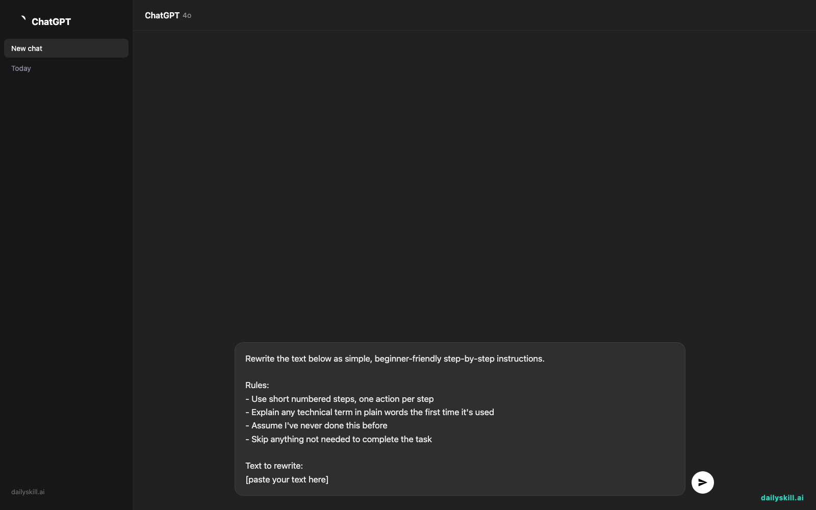 Turn Any Confusing Manual Into Easy Steps — Prompt input visual