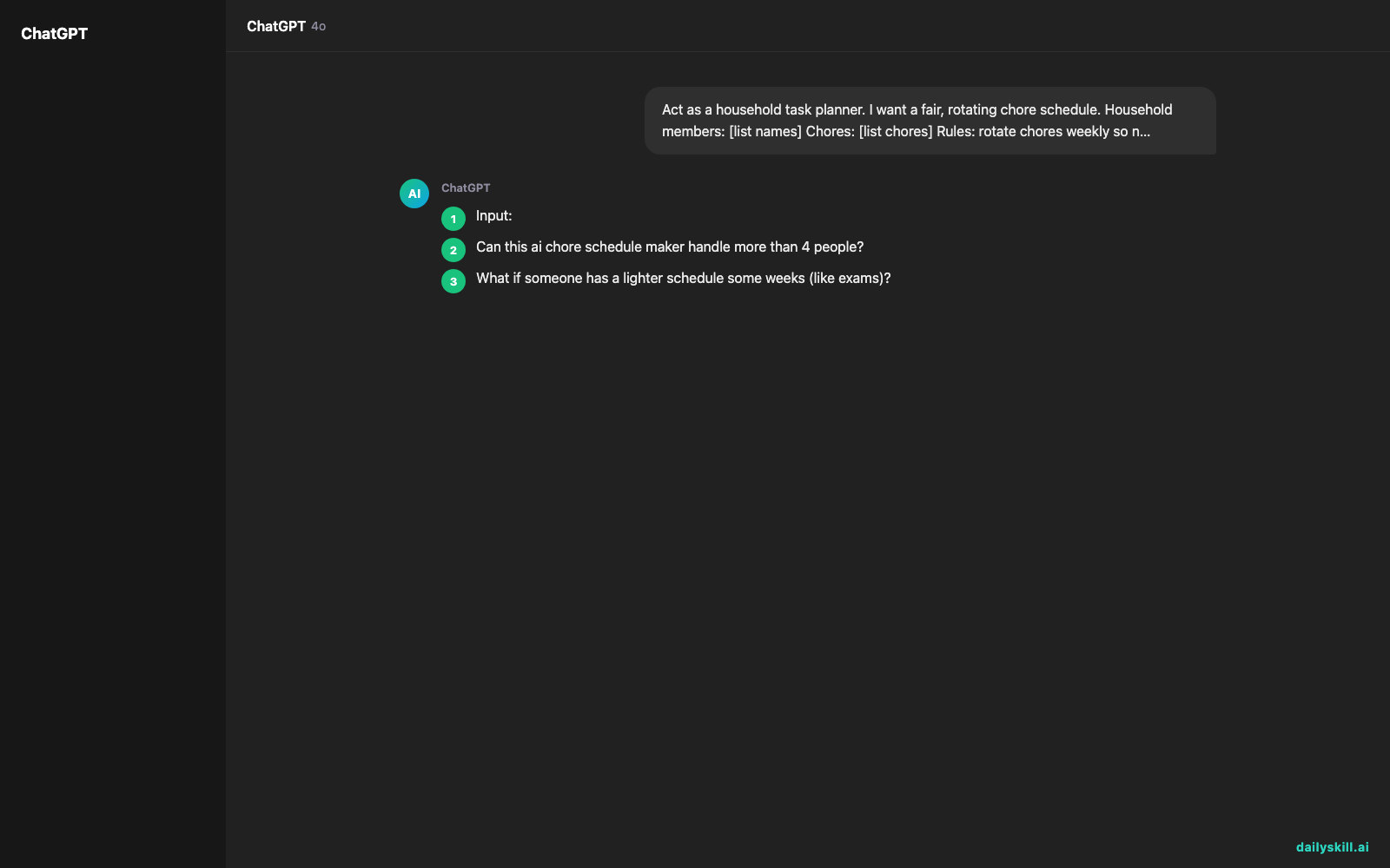 Build a Fair Rotating Chore Chart Your Whole Family Will Actually Follow — Expected AI result visual