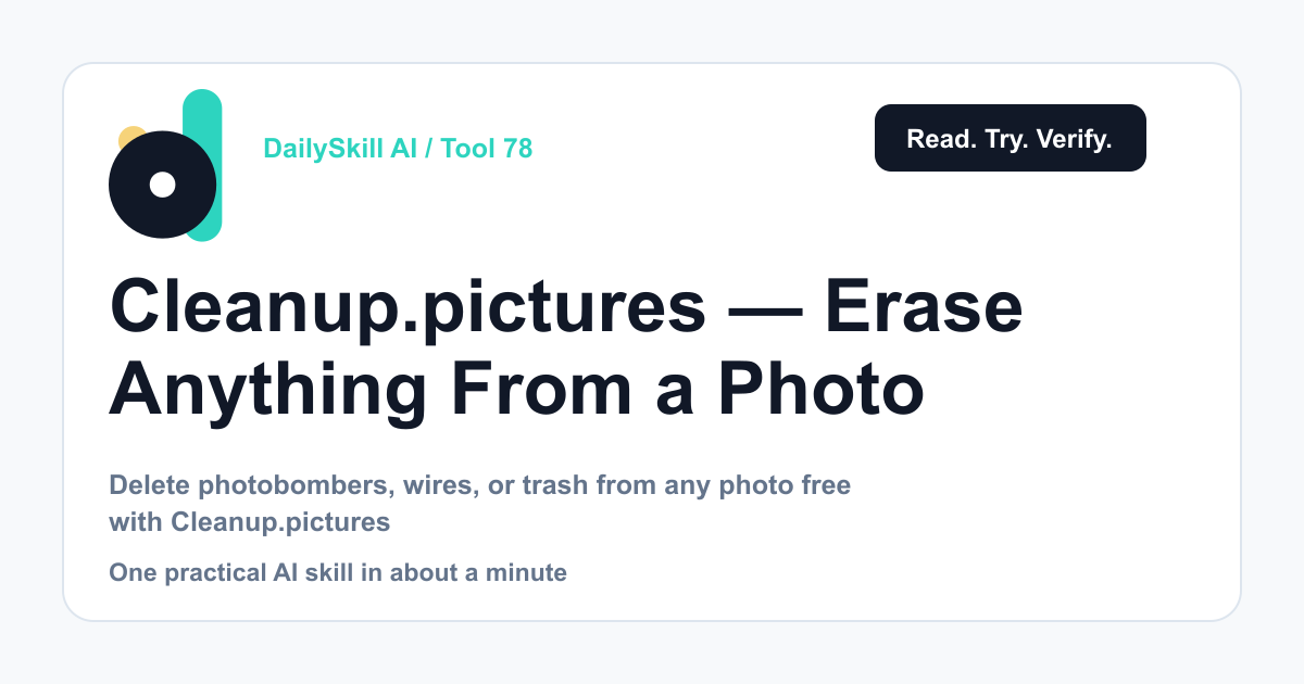 Cleanup.pictures — Erase Anything From a Photo Without Photoshop