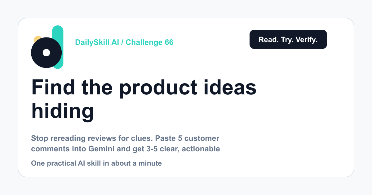 Find the product ideas hiding in your customer reviews