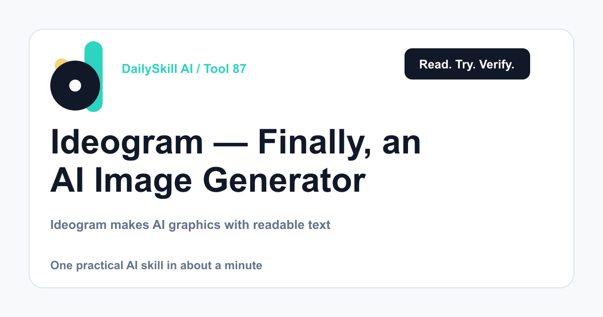 Ideogram — Finally, an AI Image Generator That Gets Text Right