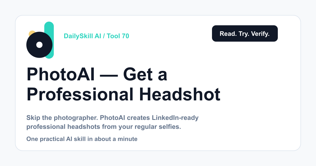 PhotoAI — Get a Professional Headshot Without Leaving Your Couch