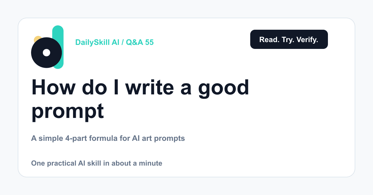 How do I write a good prompt to get the image I actually want?
