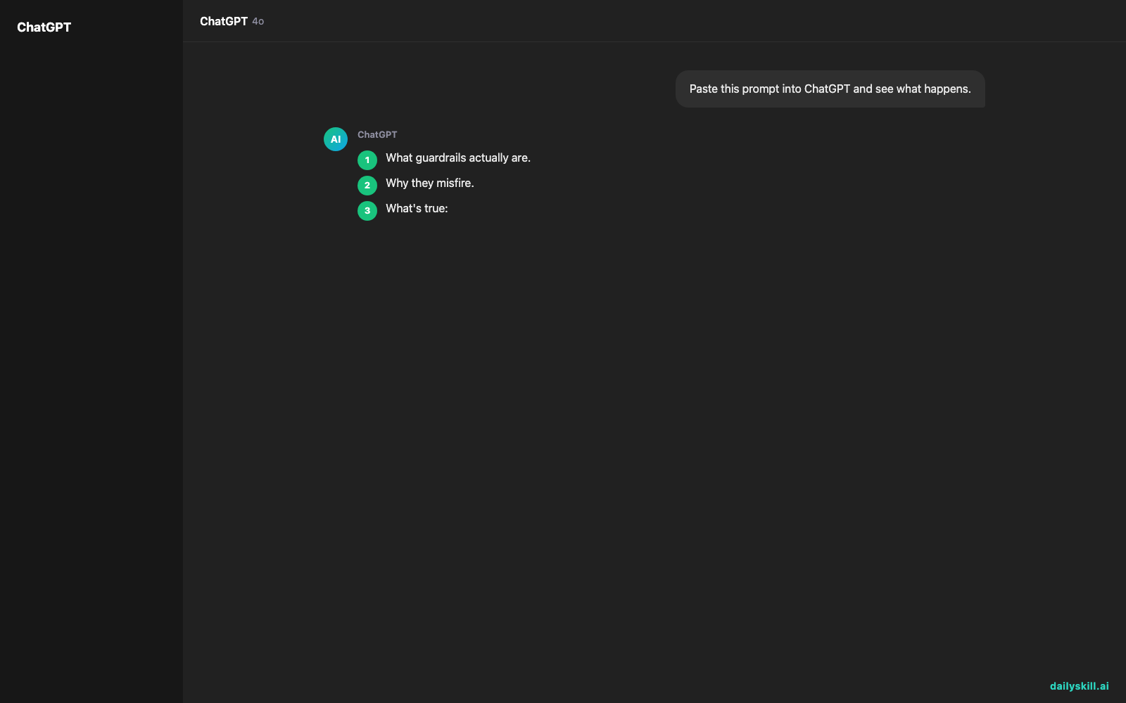 Why does AI sometimes refuse to answer my questions? — Expected AI result visual