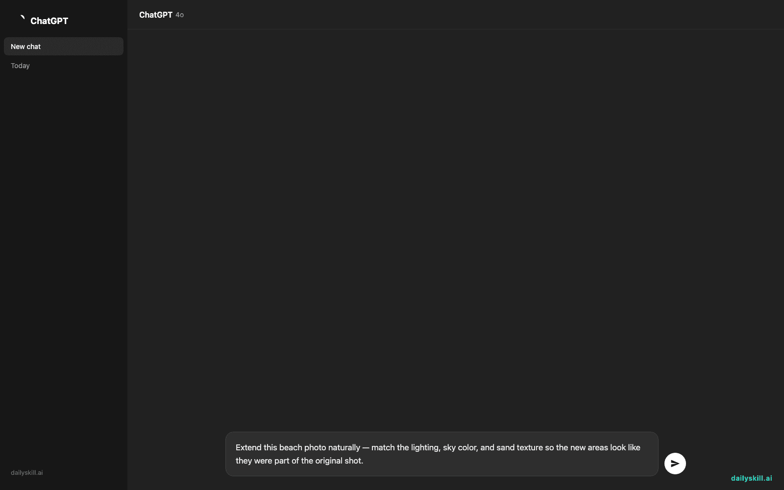 Clipdrop Uncrop — Give Your Photos More Room, Instantly - Prompt input visual