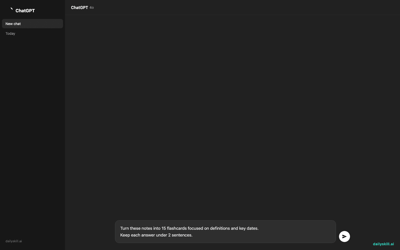 Grasp — Turn Any Study Notes Into Flashcards and Quizzes in Minutes — Prompt input visual