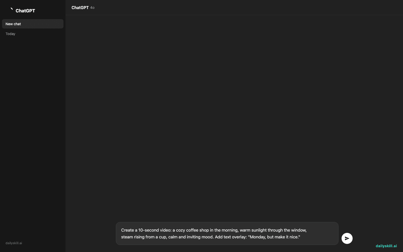 Motion AI — Type a Sentence, Get a Video Back — Prompt input visual