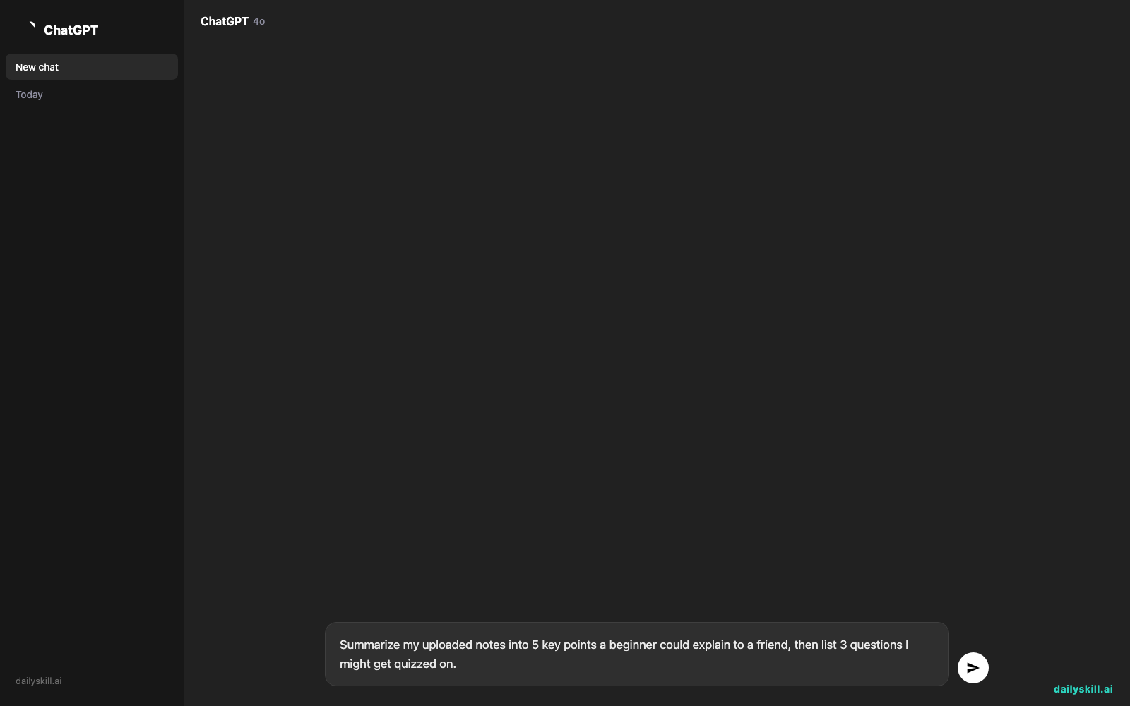 NotebookLM — Turn Your Notes Into a Podcast You'd Actually Listen To — Prompt input visual