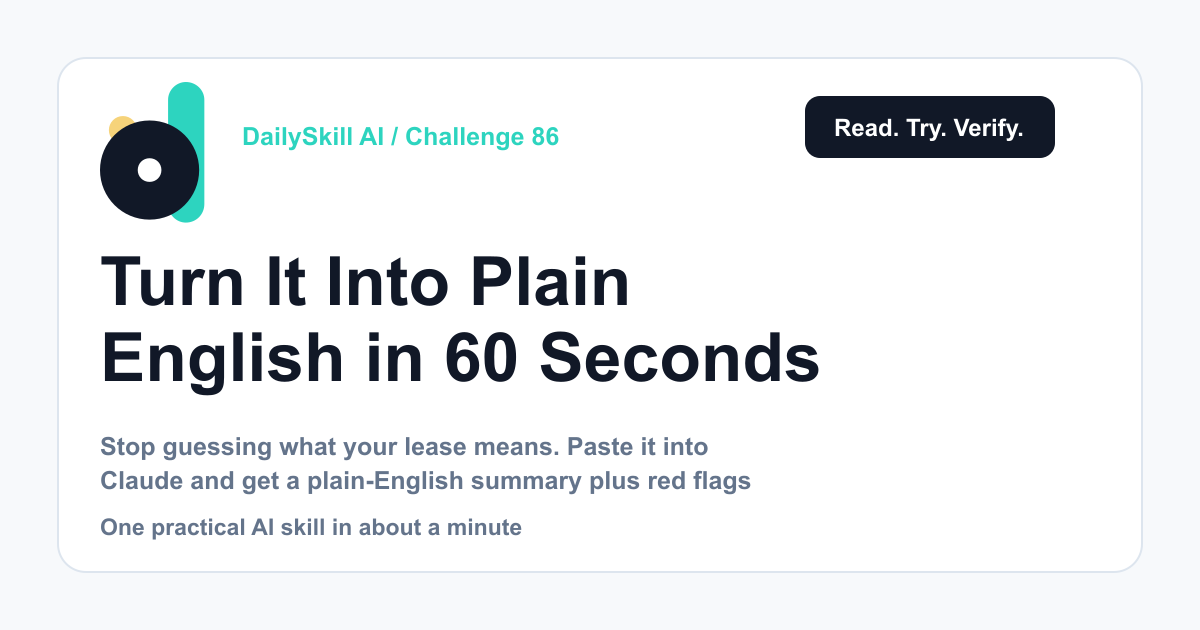Turn Confusing Lease Language Into Plain English in 60 Seconds