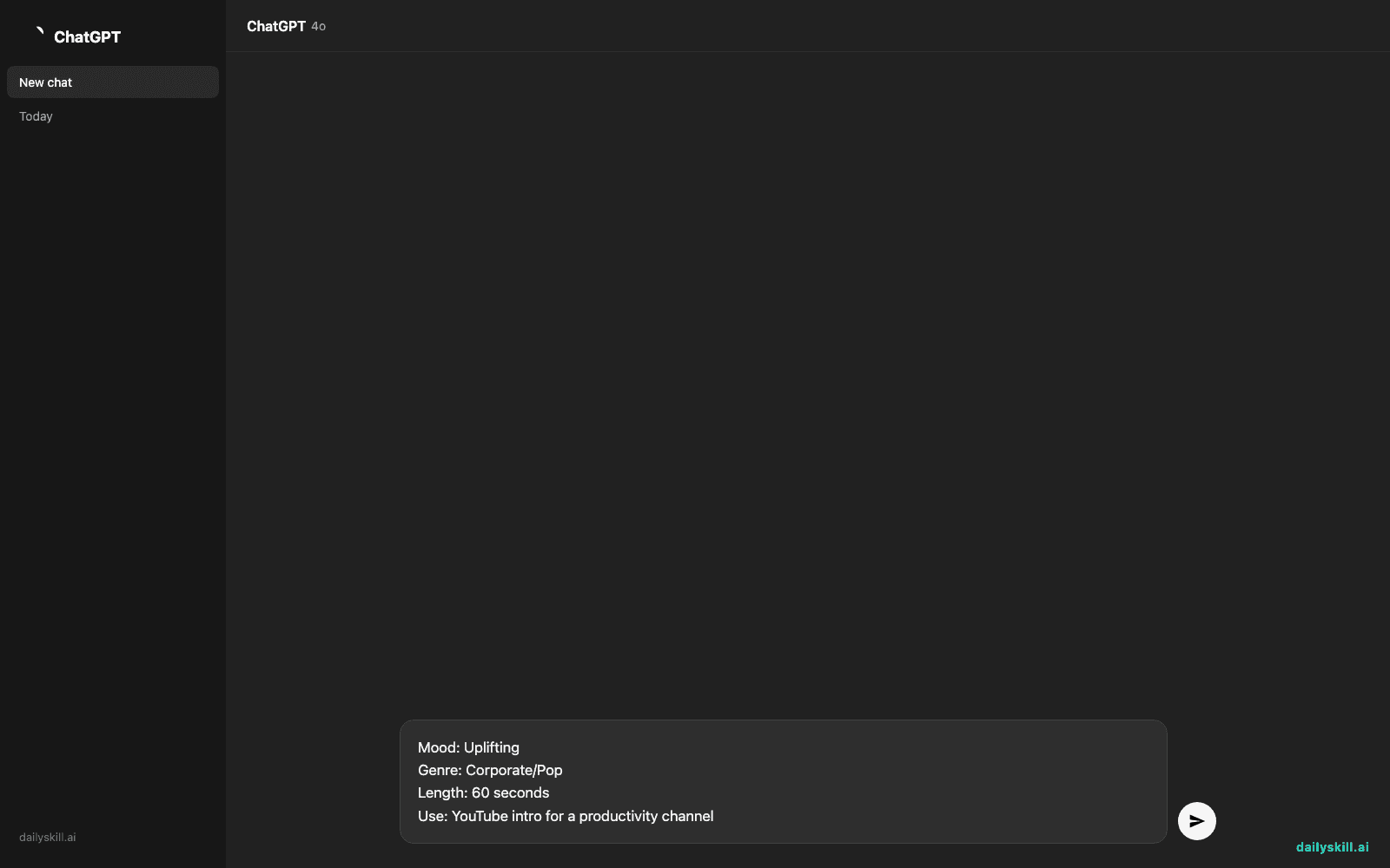 Soundraw — Stop Digging Through Copyright-Free Music Sites — Prompt input visual