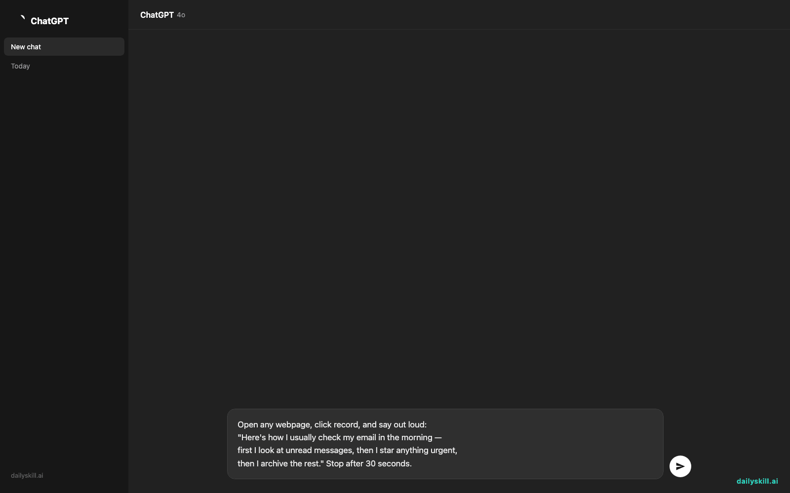 Loom — Stop Typing "Let Me Explain" and Just Record It — Prompt input visual