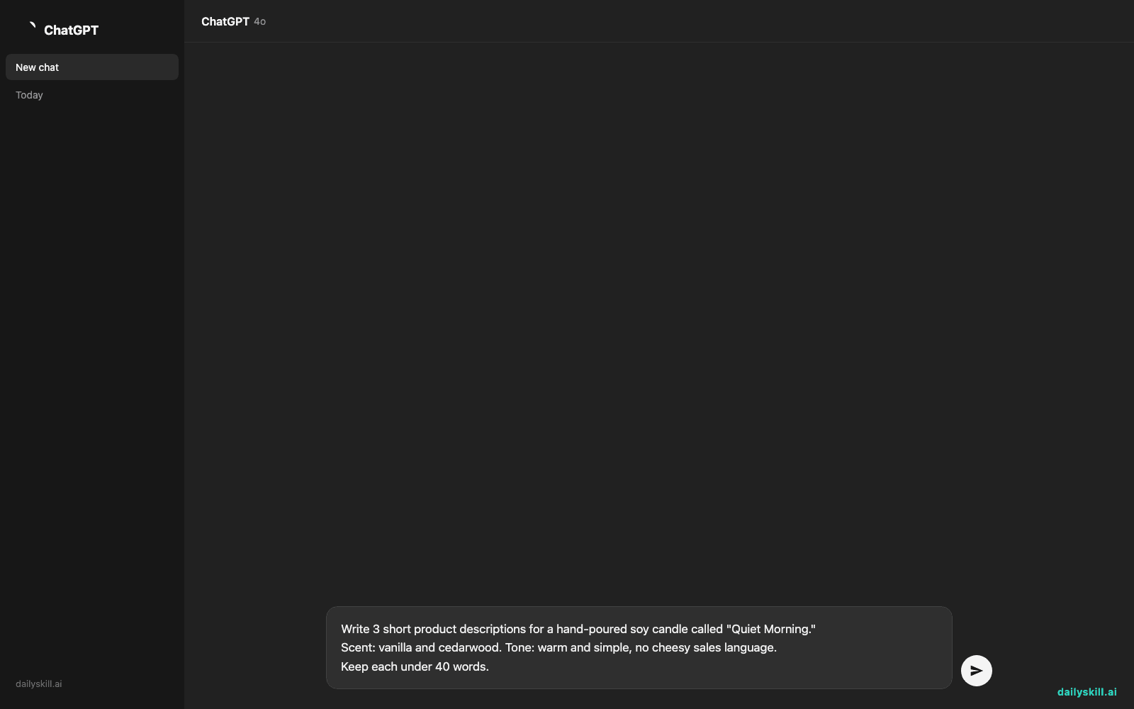 Copy.ai — Let AI Write Your Ads, Emails, and Product Descriptions — Prompt input visual
