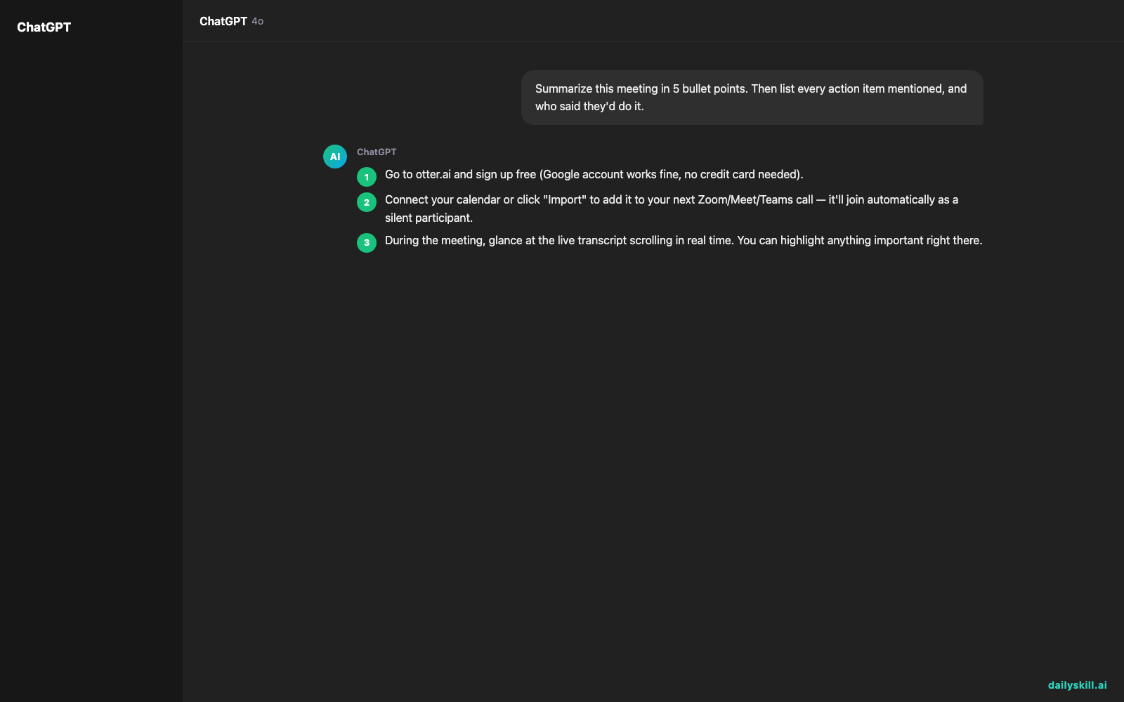 Otter.ai — Let AI Take Your Meeting Notes While You Actually Pay Attention — Expected AI result visual