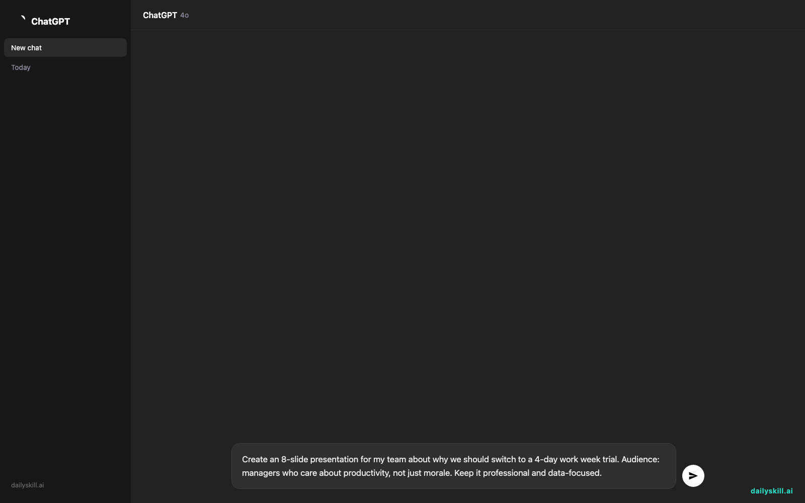 Gamma — the AI presentation maker that builds your slides for you — Prompt input visual