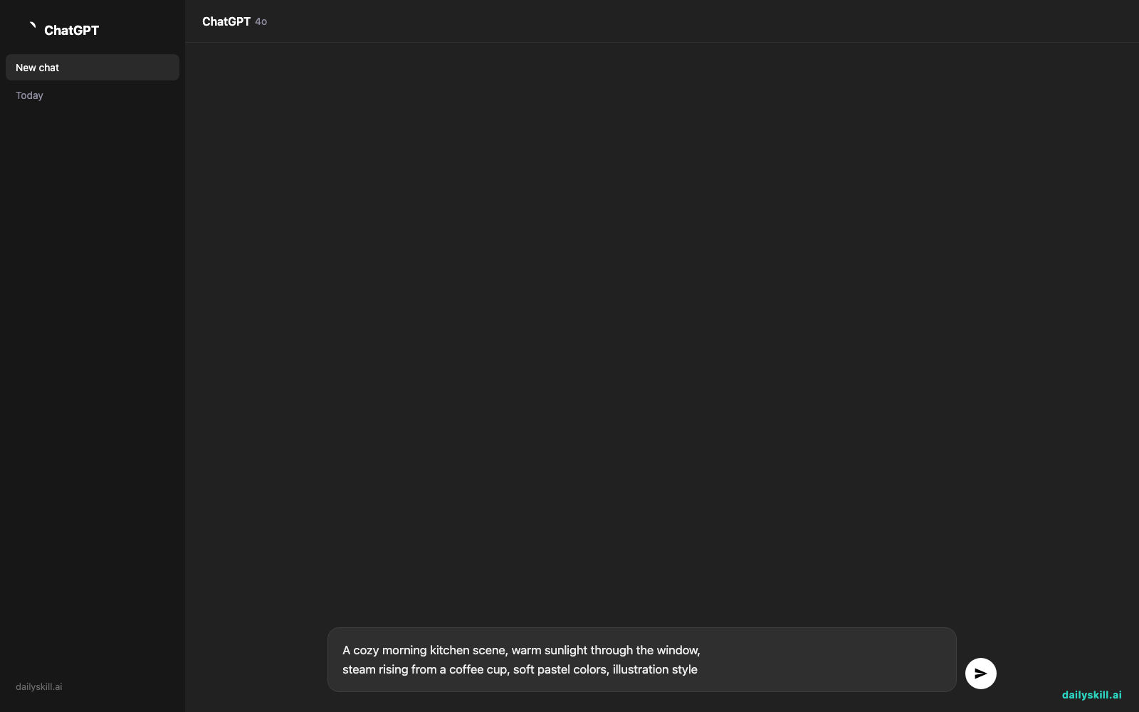 Midjourney — Turn a Sentence Into Blog-Ready Art in Minutes — Prompt input visual