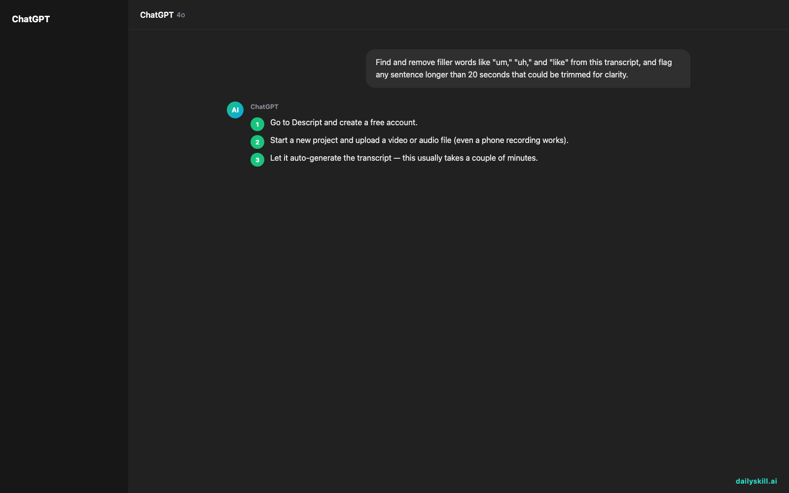 Descript — Edit Video by Editing a Transcript, Not a Timeline — Expected AI result visual