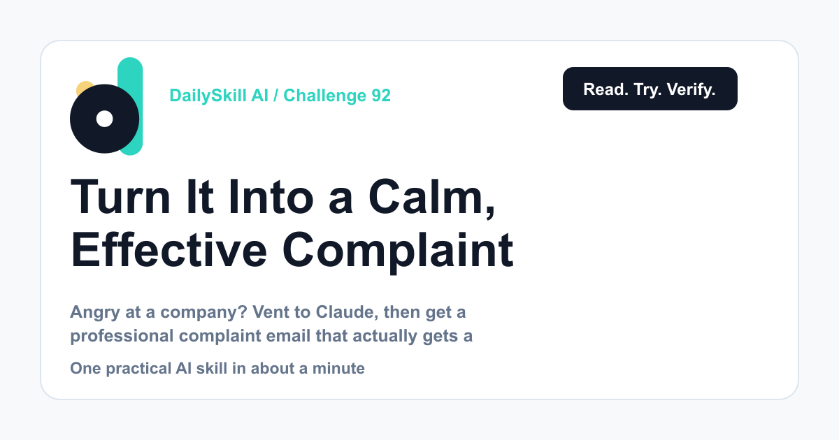 Turn Your Angry Rant Into a Calm, Effective Complaint Email