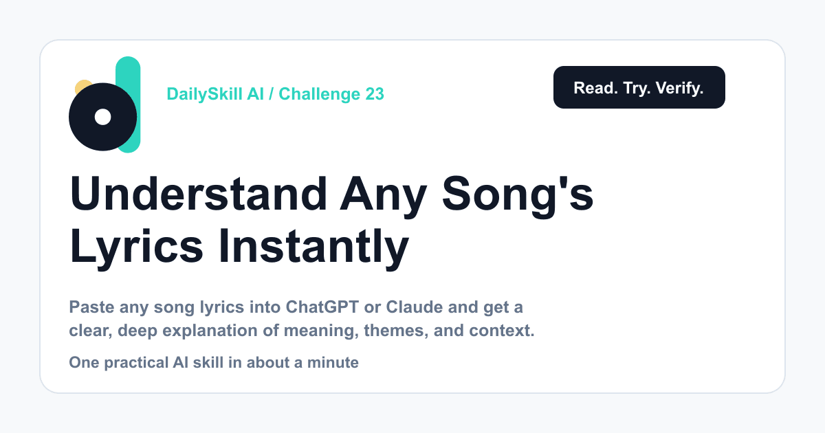 Understand Any Song Lyrics Instantly