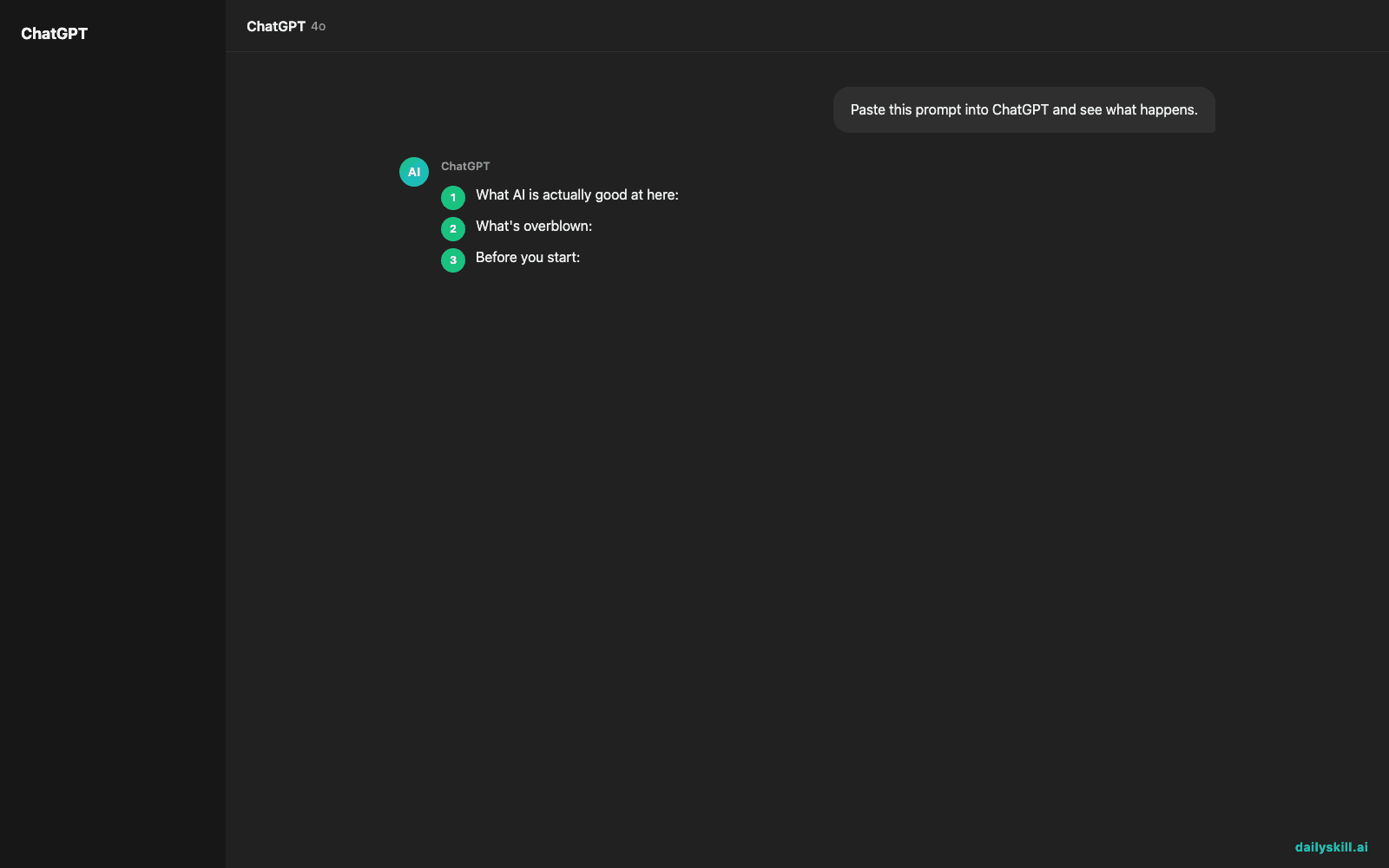Can AI help me write a short story from scratch? — Expected AI result visual