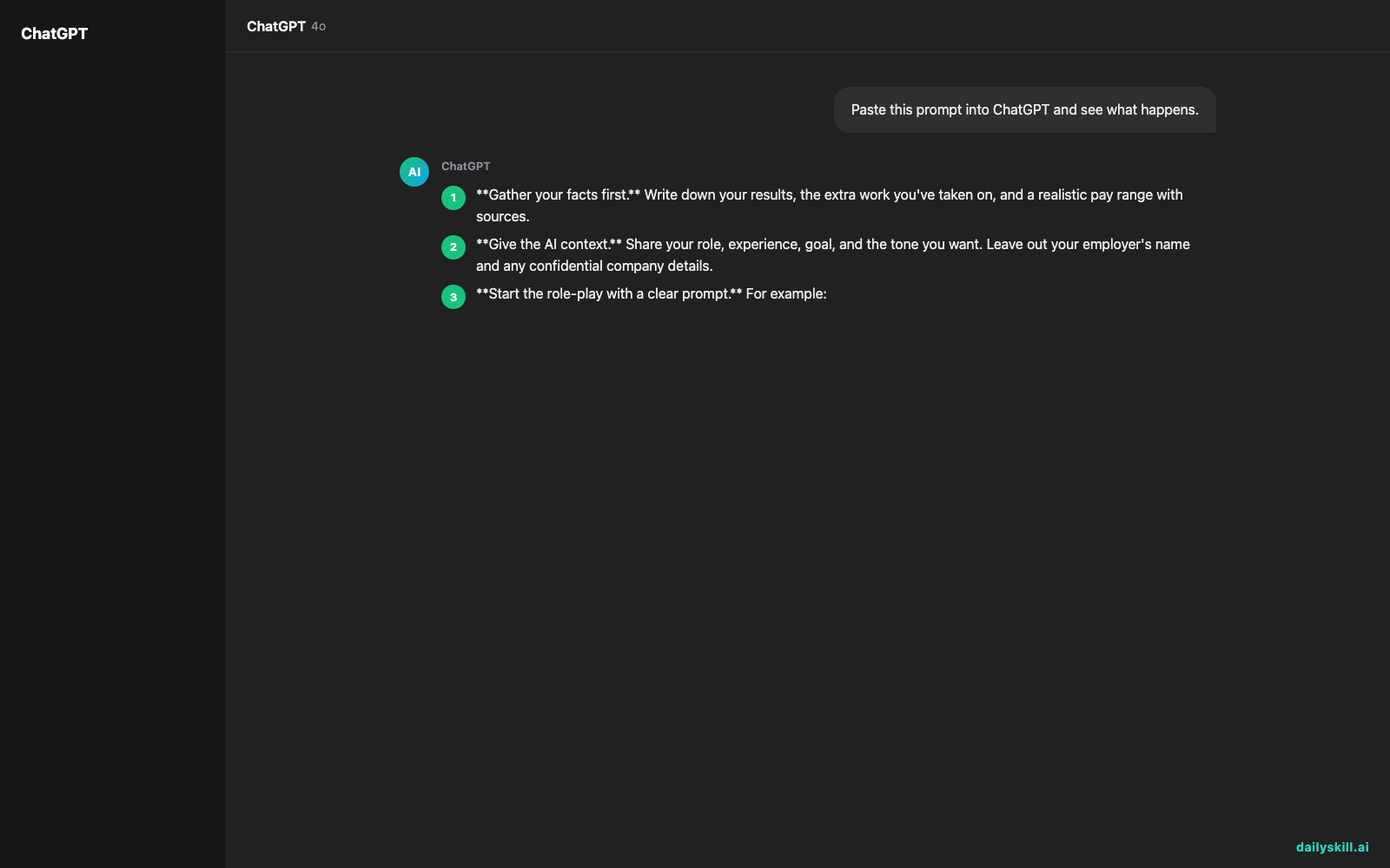 Can AI help me prepare for a tough salary negotiation? — Expected AI result visual