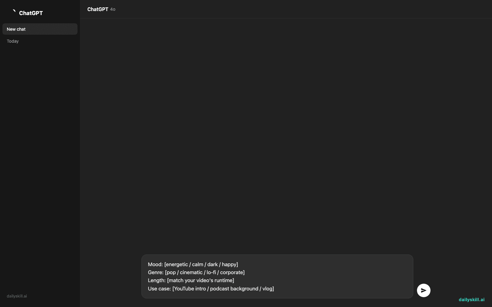 Soundraw — Generate Royalty-Free Background Music Without Hiring a Composer — Prompt input visual