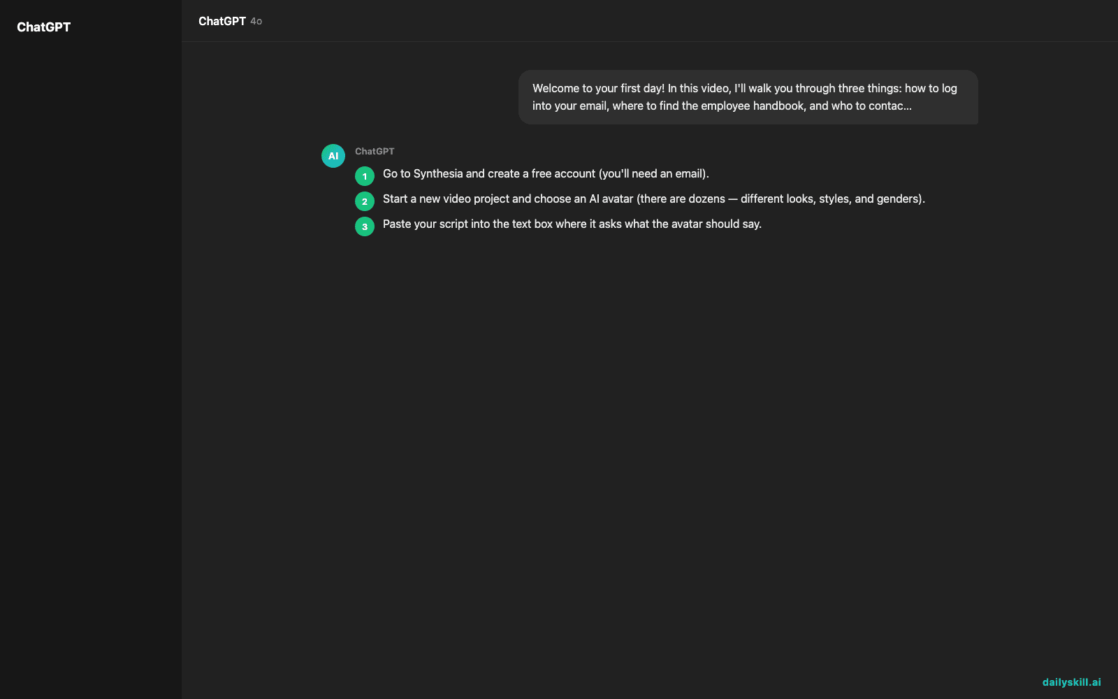 Synthesia — Turn a Script Into a Finished Video, No Camera Needed — Expected AI result visual