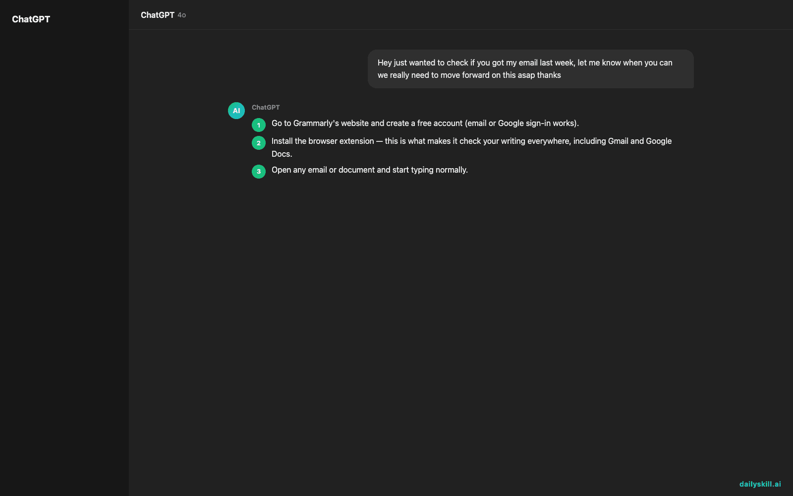 Grammarly — Fix Grammar and Tone Before You Hit Send — Expected AI result visual
